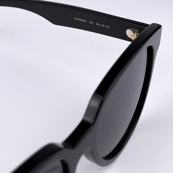 NEW GUCCI GG0960SA 002 Black Grey Women Sunglasses main image 5
